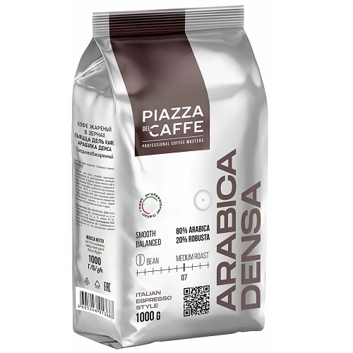 Piazza del Caffe Arabica Densa, зерно, 1000 гр
